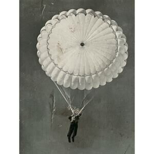 Vtg WWII Postcard Ephemera WR Thompson Paratrooper No 1670 US Army Signal Corps